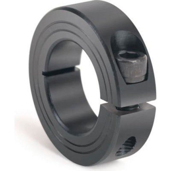 Climax Metal Metric One-Piece Clamping Collar, 34mm, Black Oxide Steel M1C-34